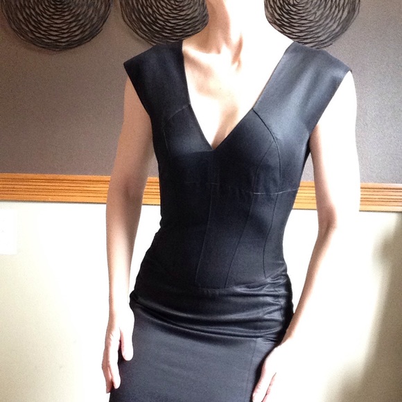 NARCISO RODRIGUEZ hot black cocktail dress 2 4 - Picture 2 of 8